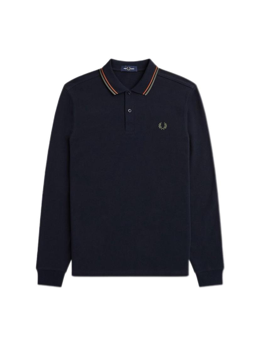 Fred Perry Polo Black Long Sleeve