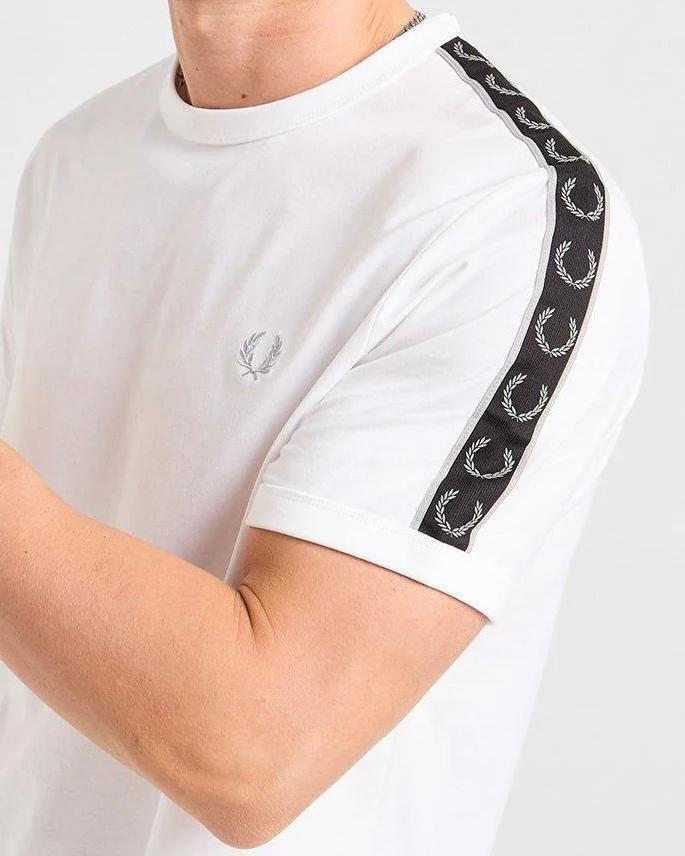 Fred Perry Taped White Black