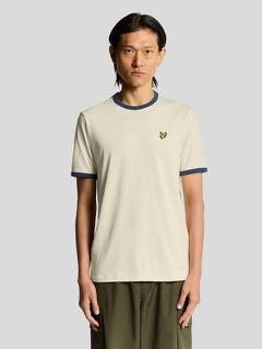 Lyle Scoot Ringer Cream Navy