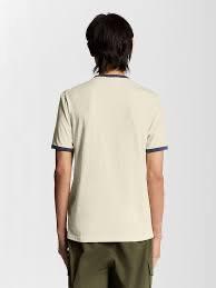 Lyle Scoot Ringer Cream Navy