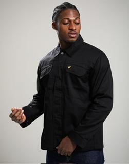 Lyle Scoot Multi Pocket Overshirt Black