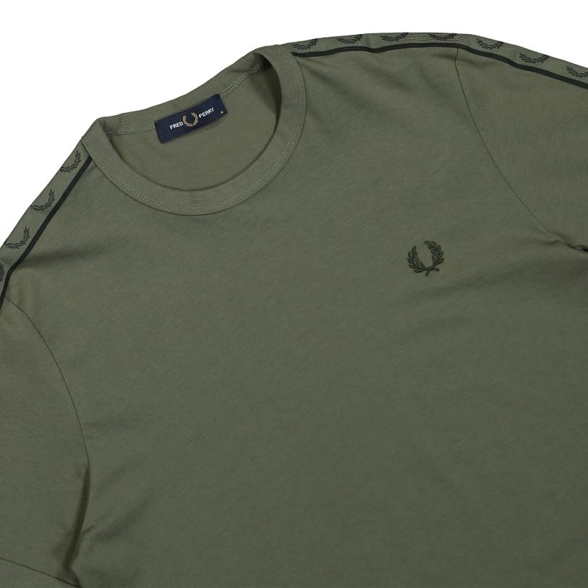 Tshirt Ringer Fred Perry Green 