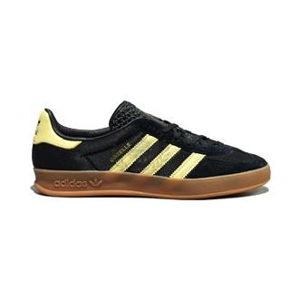 Adidas Gazelle Indoor Black Almost Yellow Gum Authentic