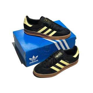 Adidas Gazelle Indoor Black Almost Yellow Gum Authentic