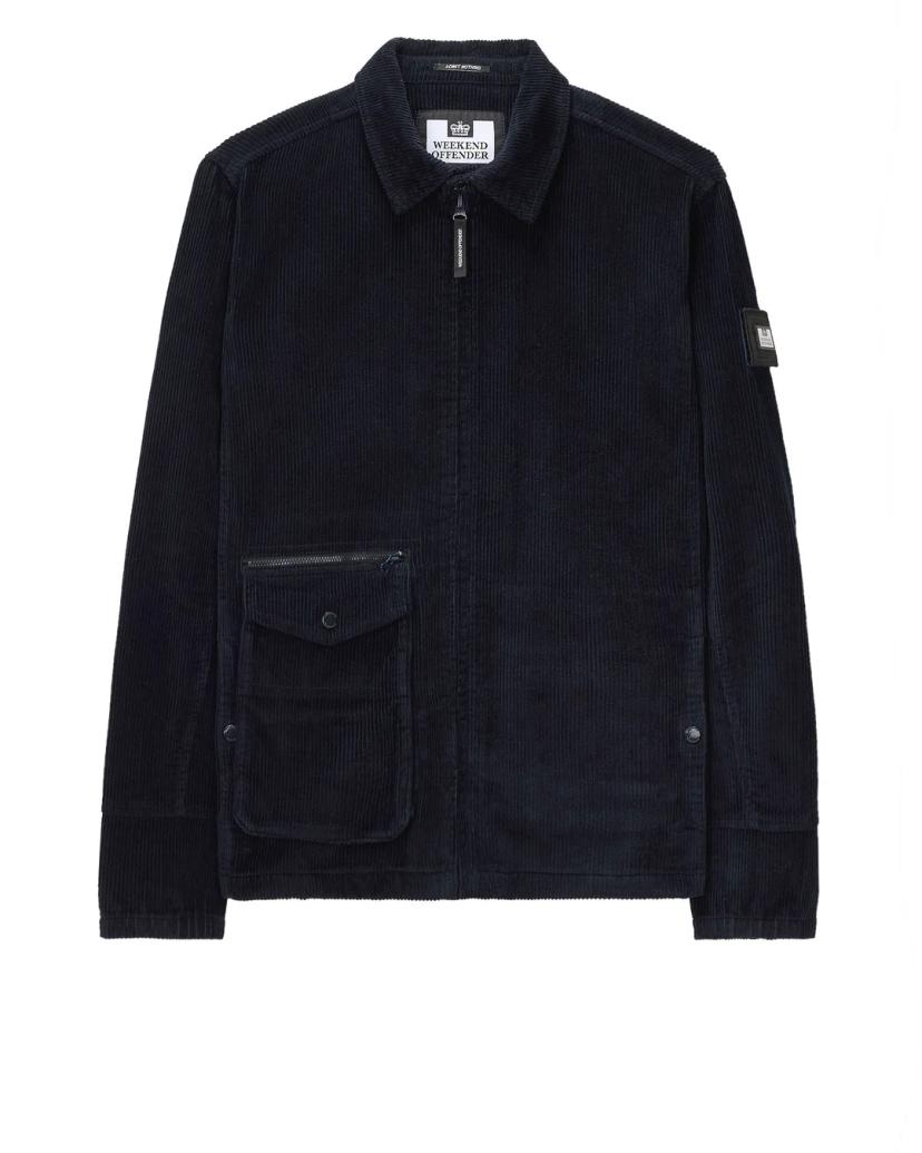 Wekkend Ofender Overshirt Jcket Corduroy Navy