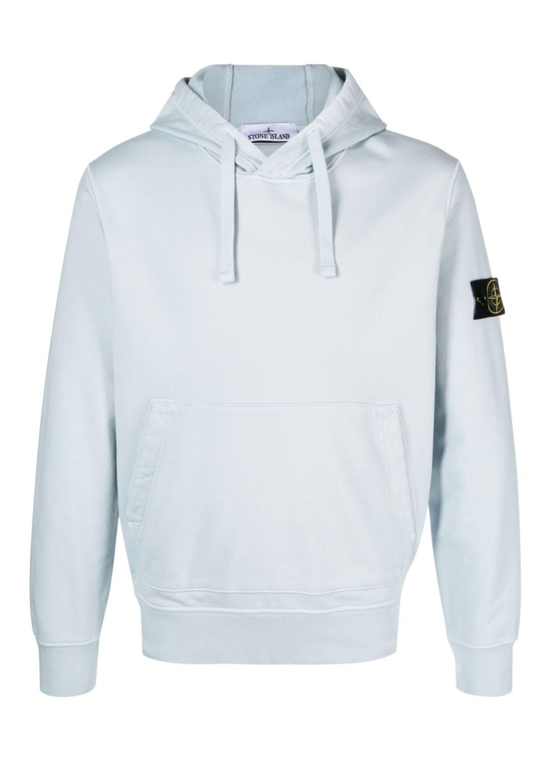 Hoodie Stone Island Baby Blue