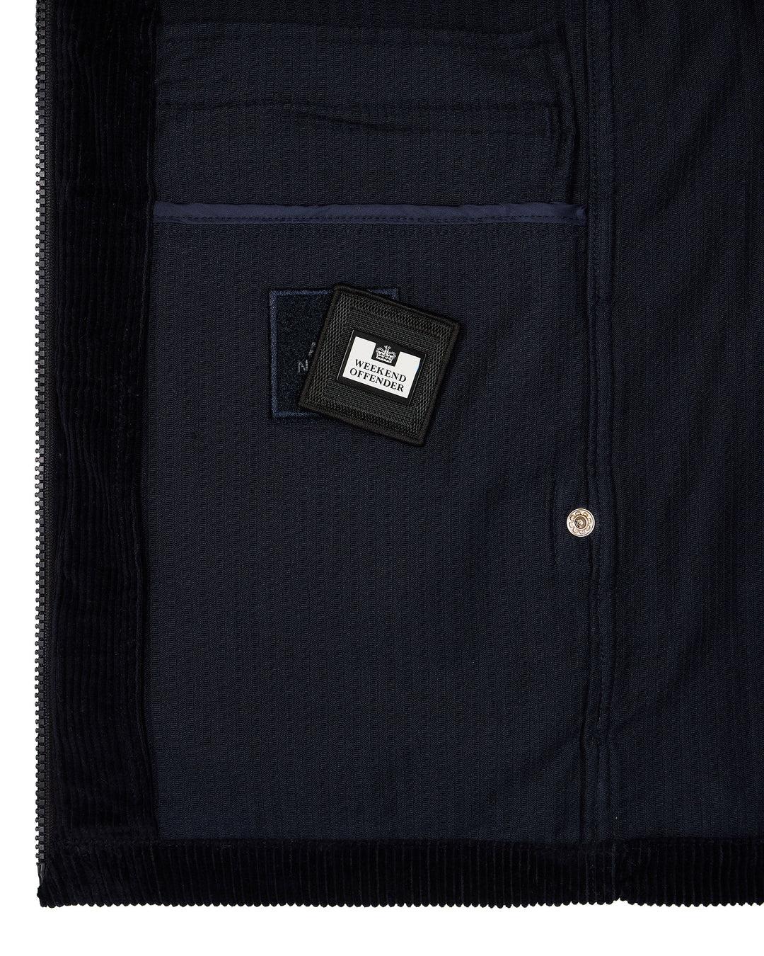 Wekkend Ofender Overshirt Jcket Corduroy Navy